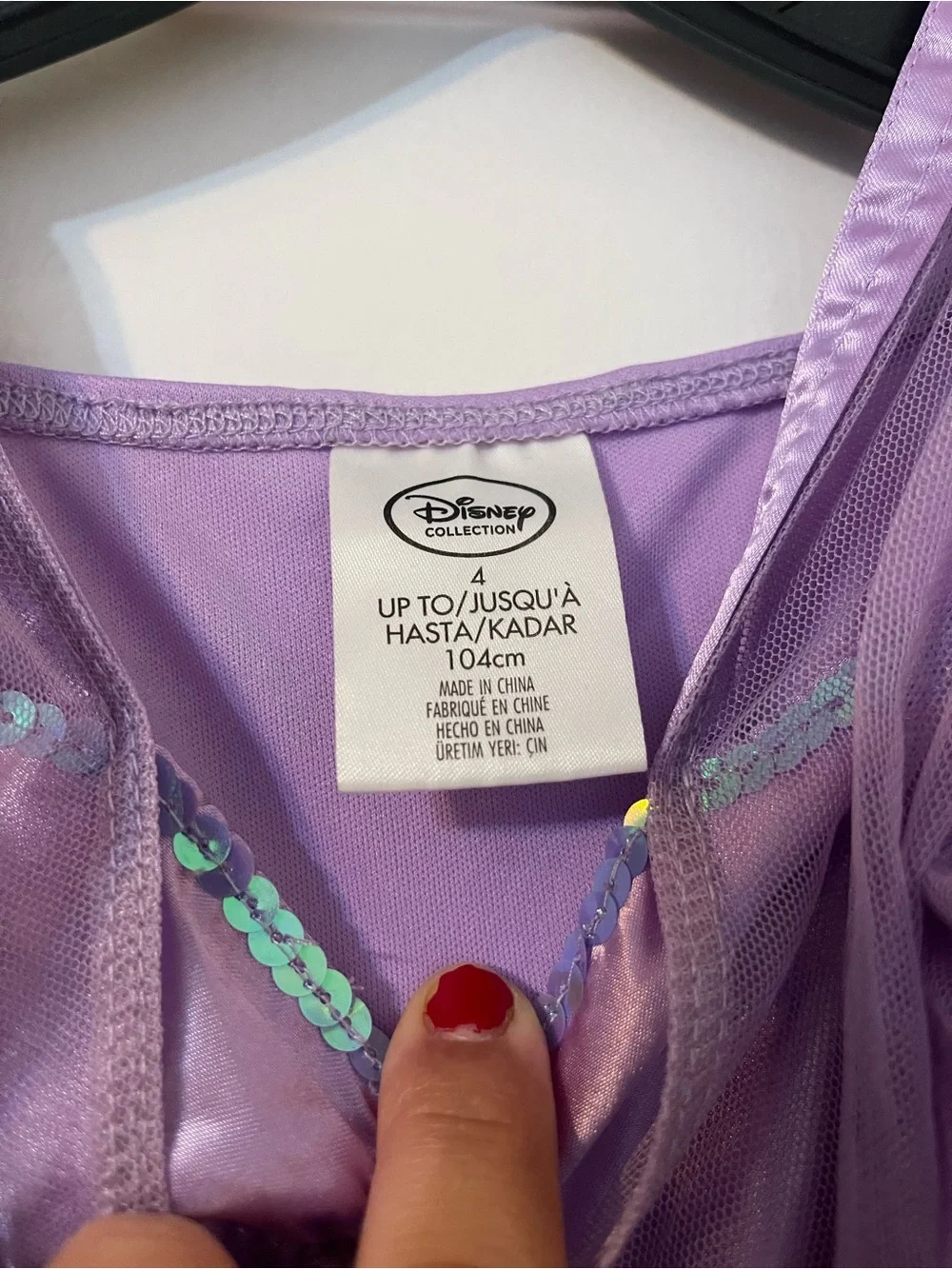 The little mermaid princess dress size 4